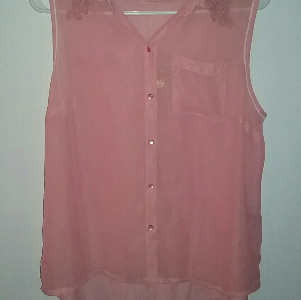 Blush pink loose shirt