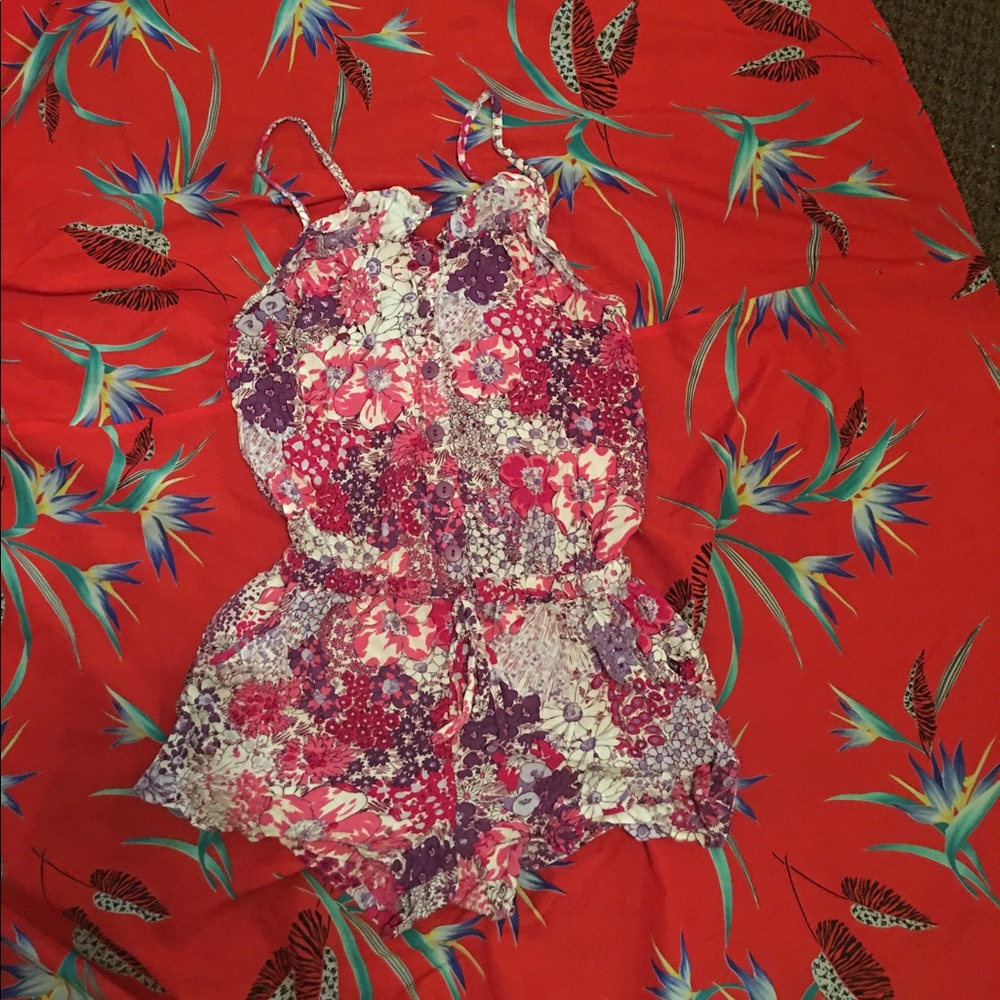 Xhilaration floral print romper
