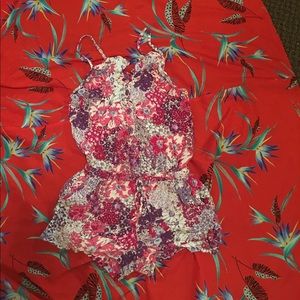 Xhilaration floral print romper