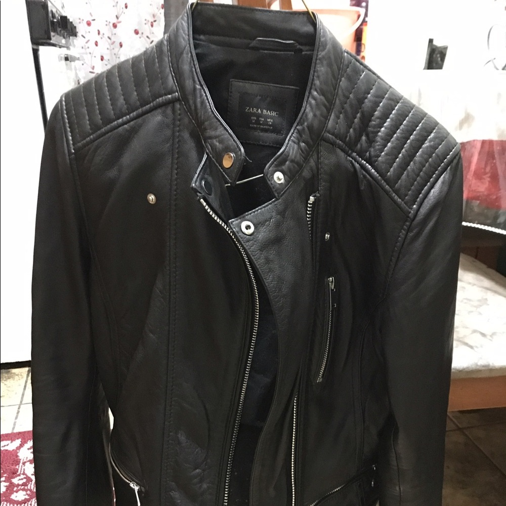 Zara leather jacket