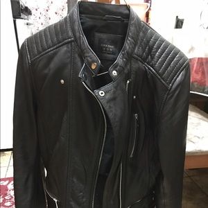 Zara leather jacket