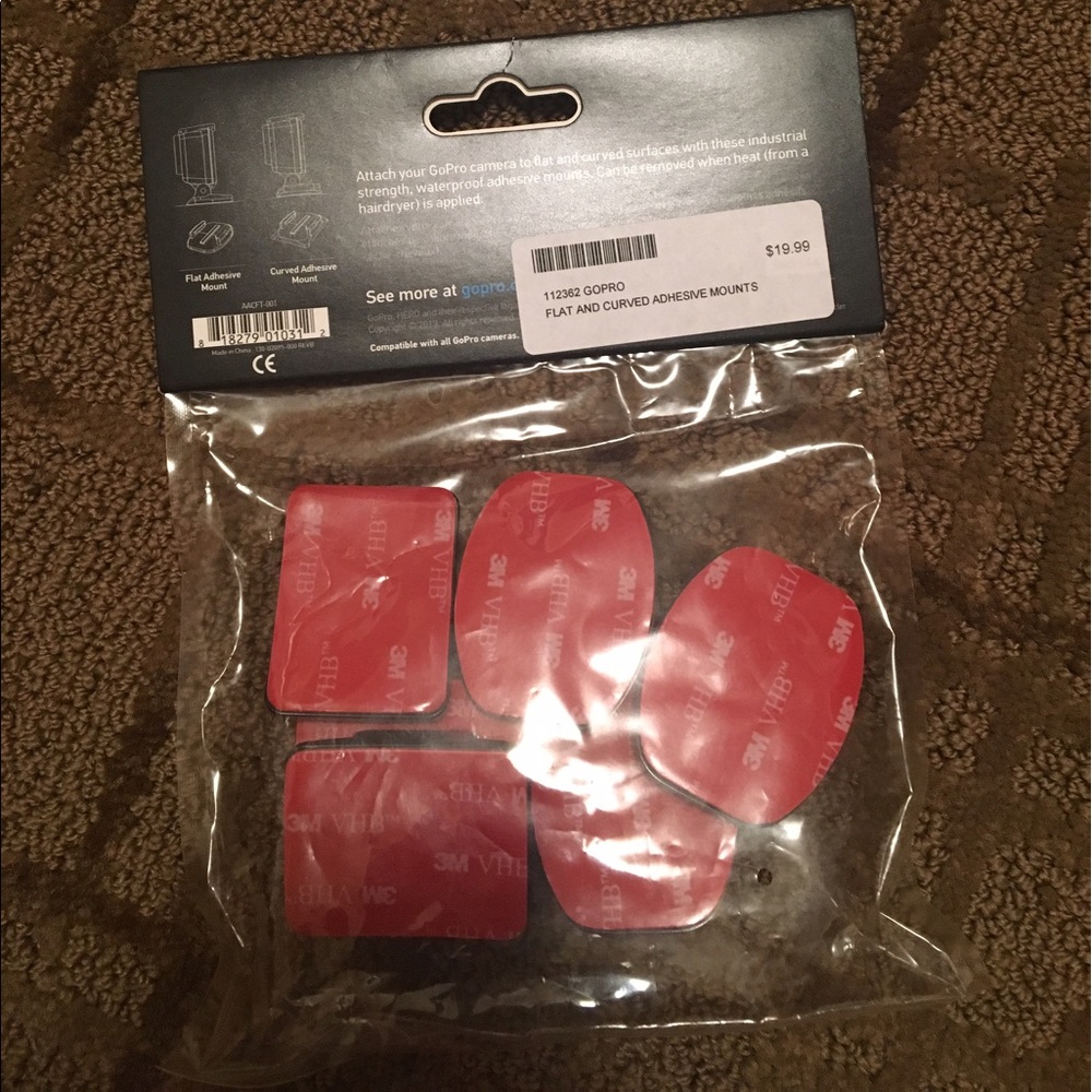 GoPro adhesive mounts