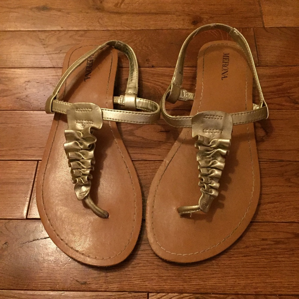 Gold Merona Sandals