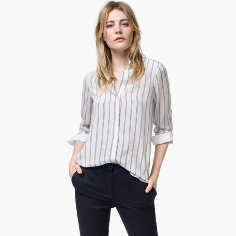 silk shirt, striped
