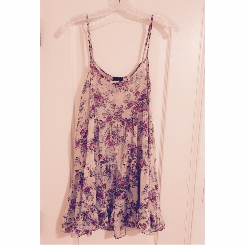 Floral Mini Sundress 90s