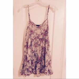 Floral Mini Sundress 90s