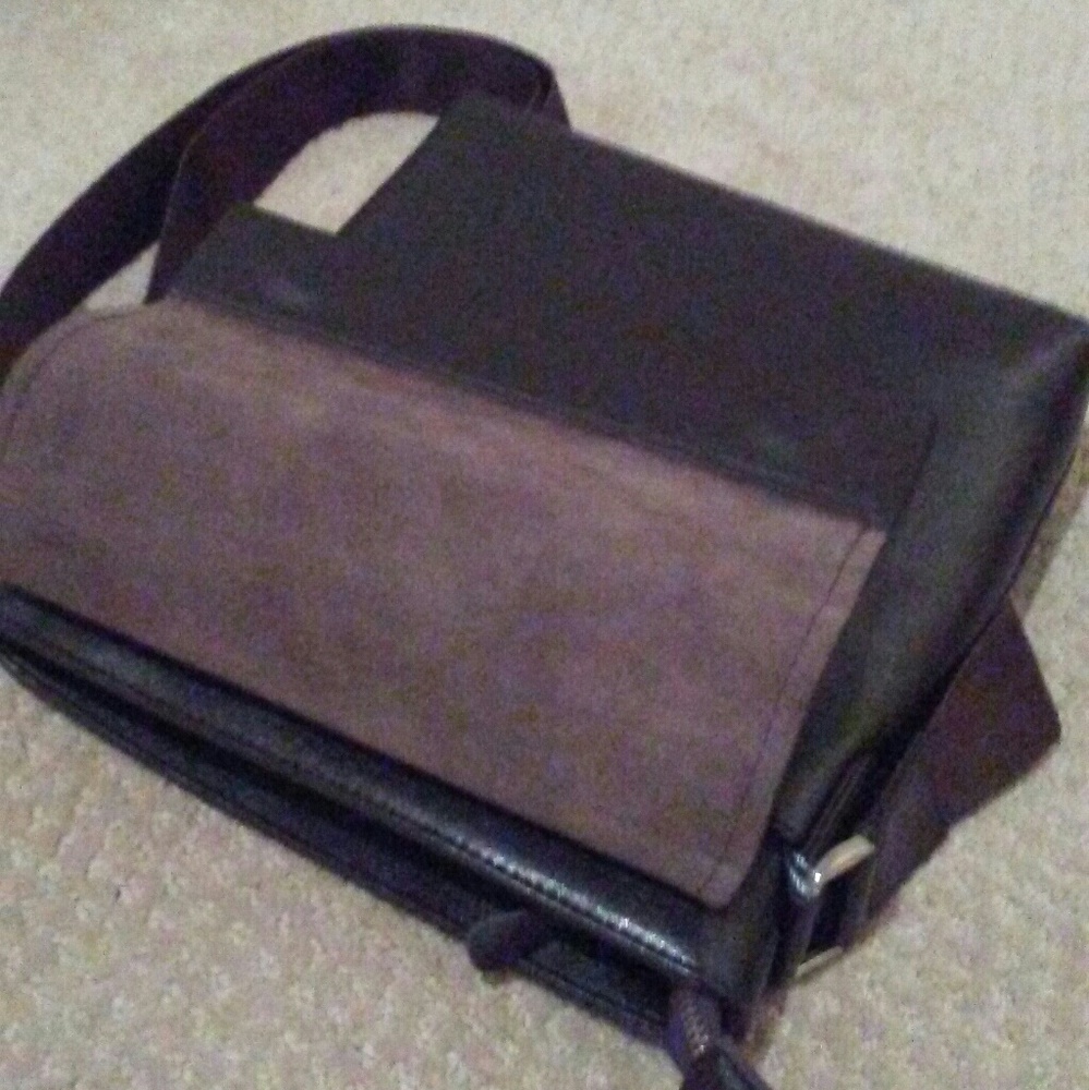 Dark brown leather Satchel