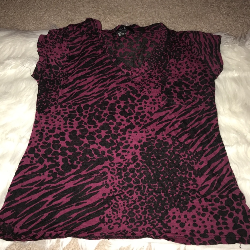 V Neck Sheer Tshirt