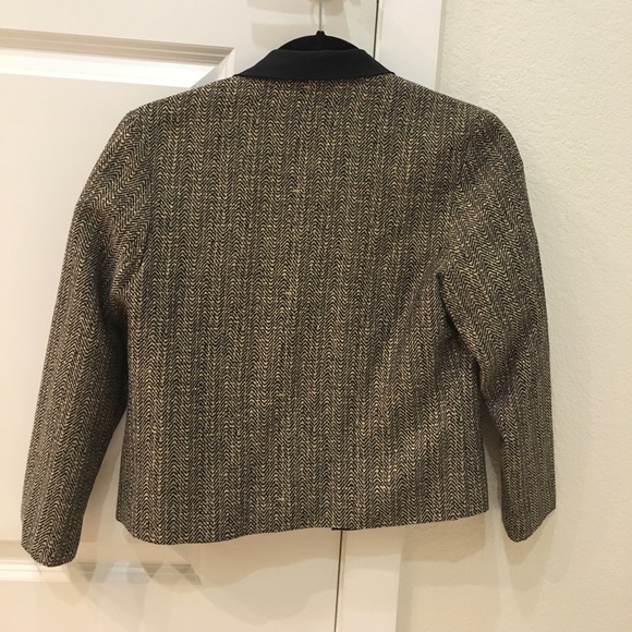 Anthro Hunter Dixon Metallic Herringbone Blazer - Picture 6 of 6