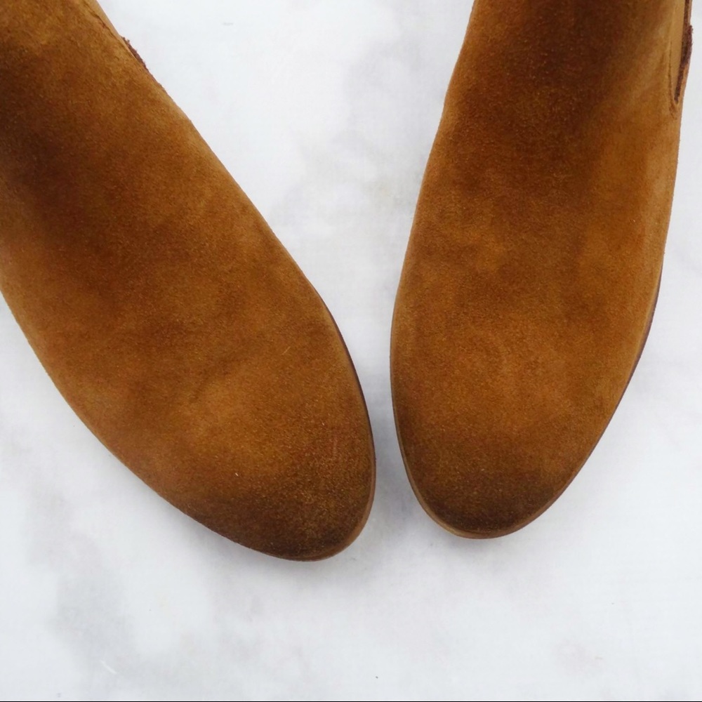 Chestnut Suede Chelsea Boots - Picture 2 of 7