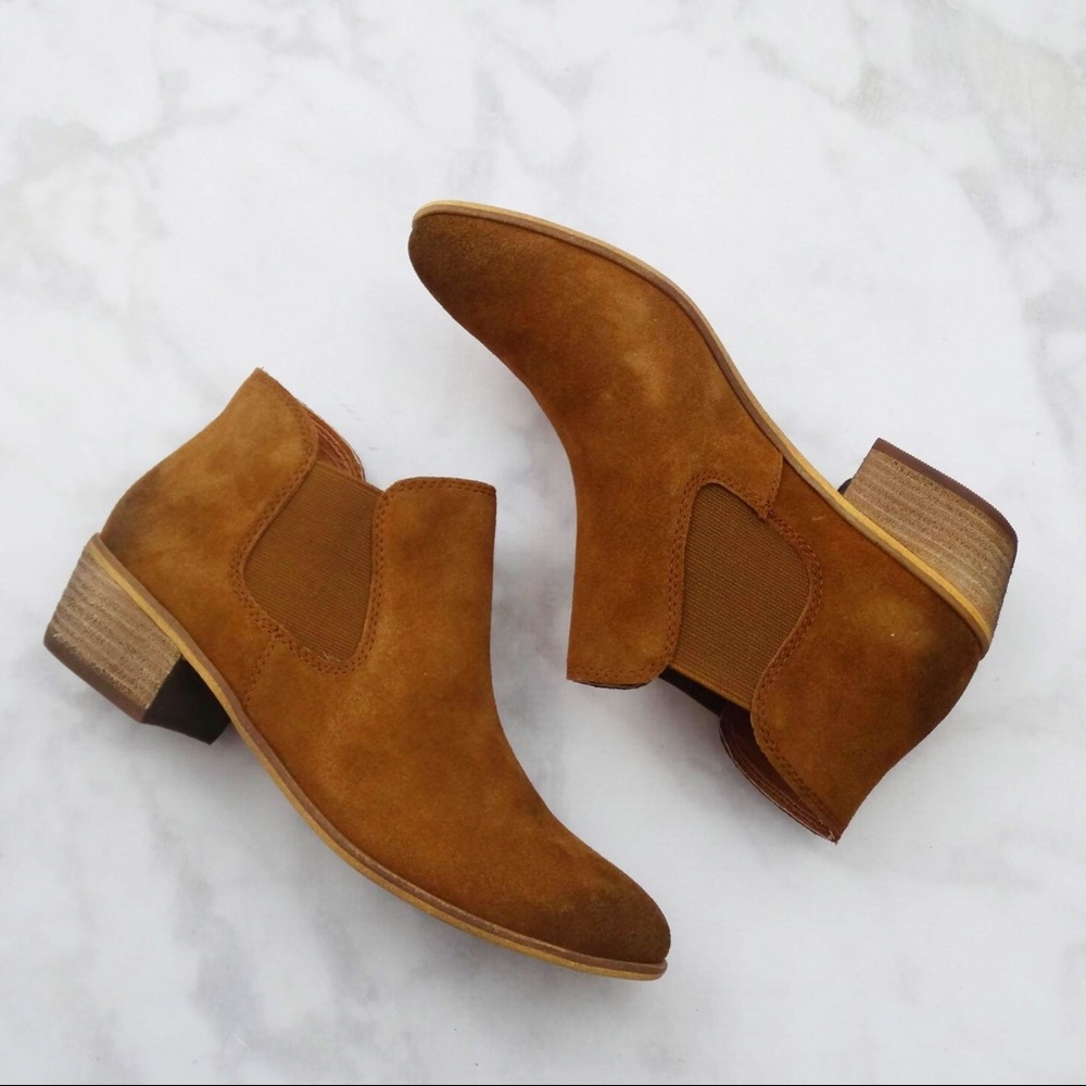 Chestnut Suede Chelsea Boots - Picture 3 of 7