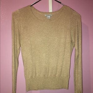 Gold shiny long sleeve