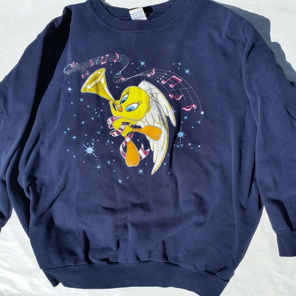 VINTAGE LOONEY TUNES TWEETY BIRD  SWEATSHIRT