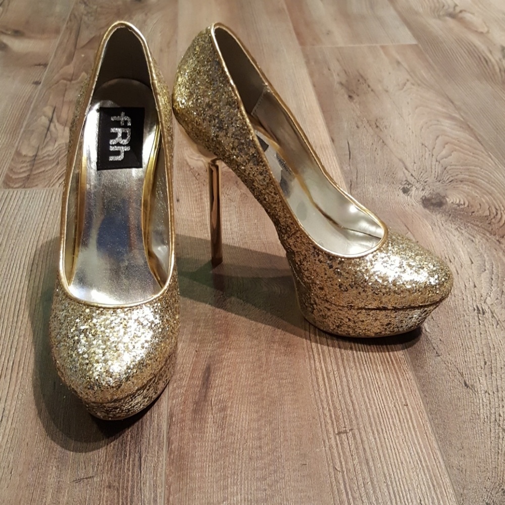 FRH gold heels
