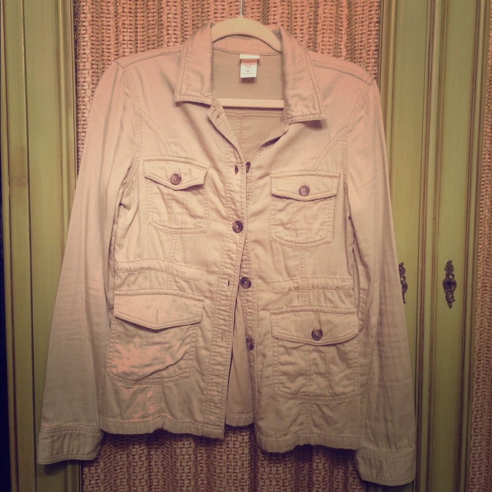 Tan Mossimo Supply Co. Military Jacket