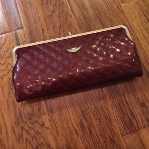 Maroon Consuela Clutch/Wallet/Crossbody Bags