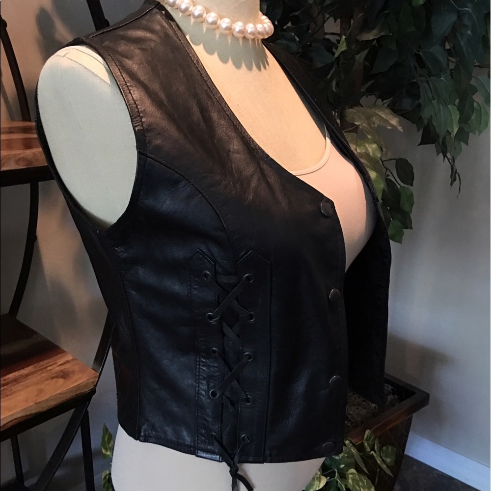 Leather vest