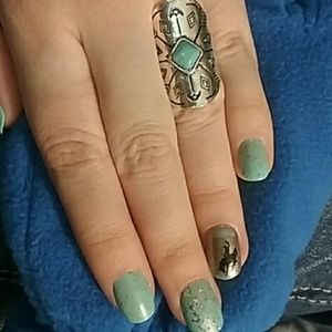 Faux turquoise ring