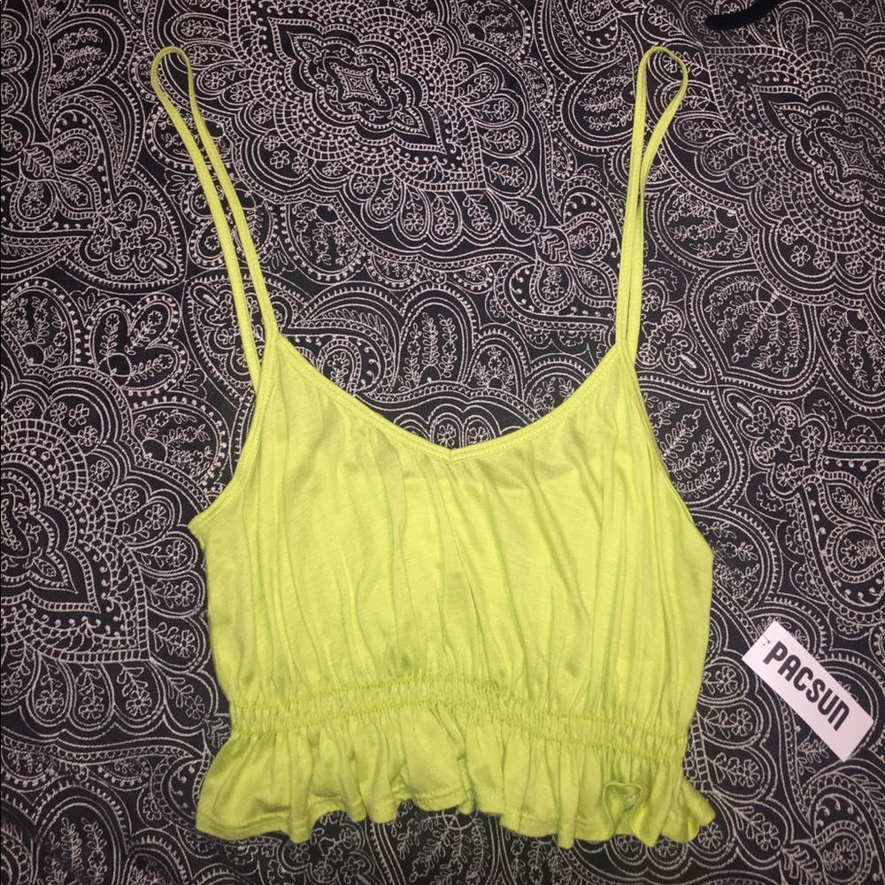 Crop top yellow | Pacsun