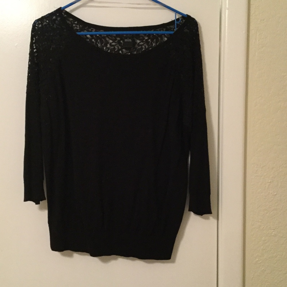 Black lace top