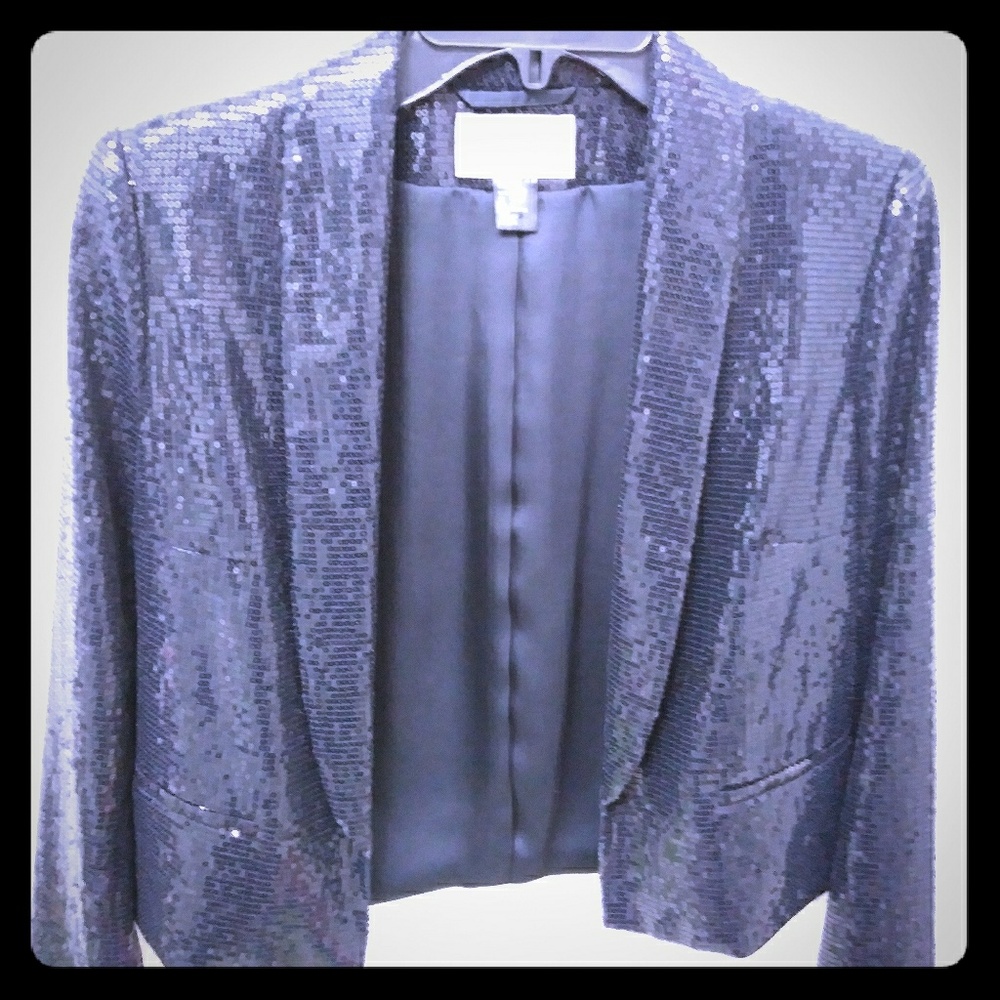 Sequins Navy Blue Jacket
