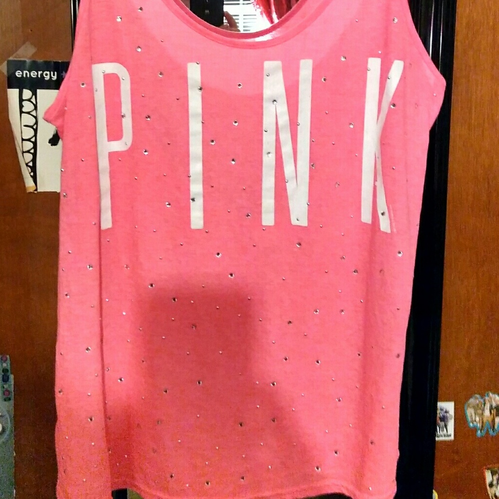 VS PINK, OPEN BACK TANK