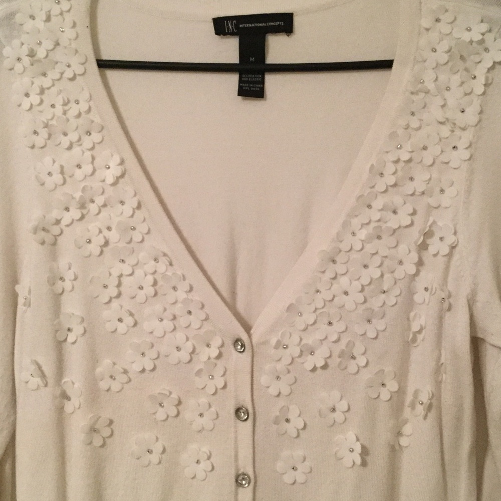Flower petal cardigan