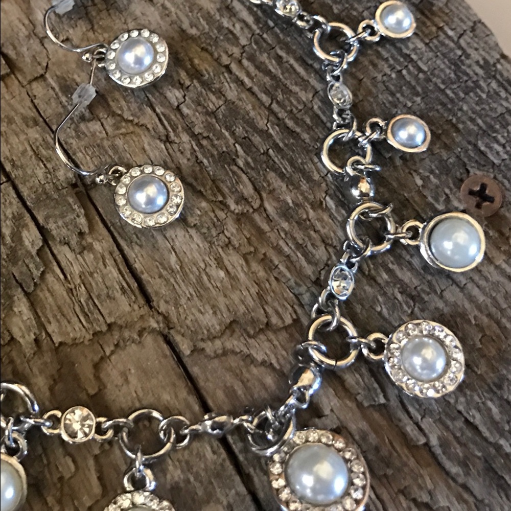 Classy necklace and earring set.