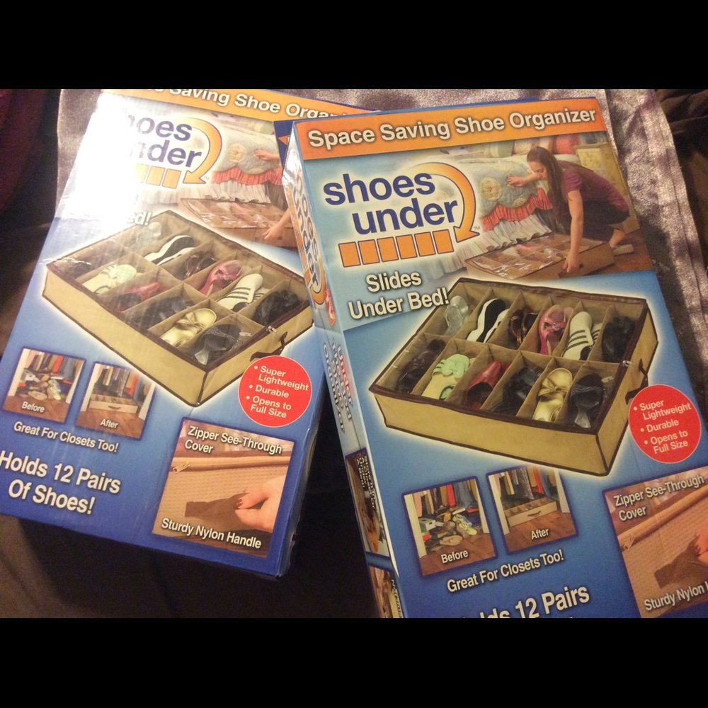 Shoe under bed storage