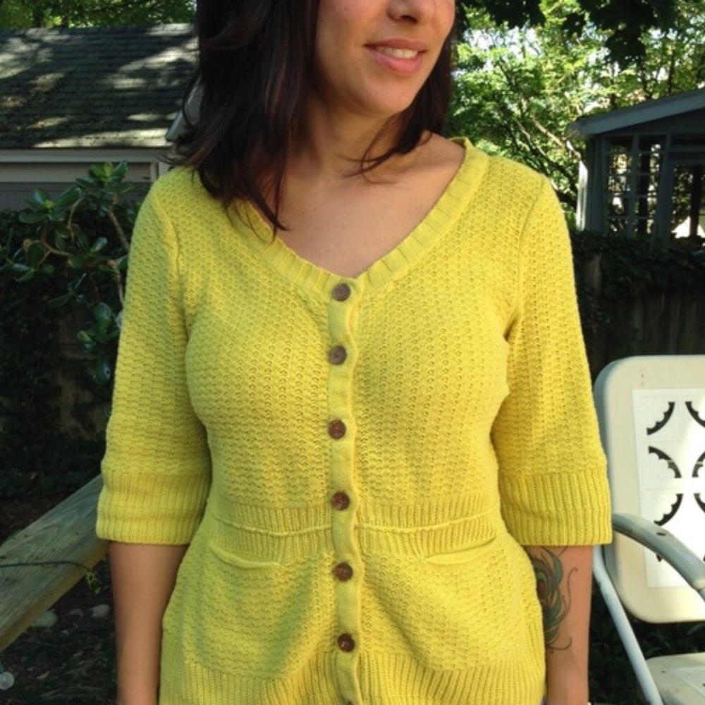 Mustard Yellow Sparrow Cardigan