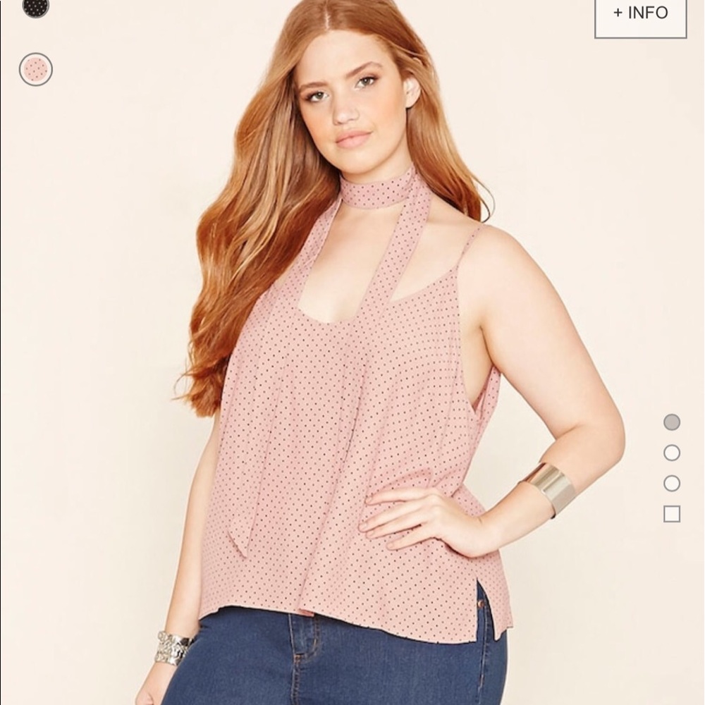 Pink cami with removable neck tie
