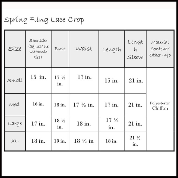 Spring Fling Lace Crop - Picture 4 of 4