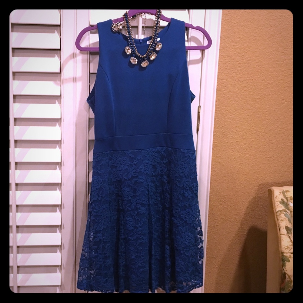 Cobalt blue summer dress