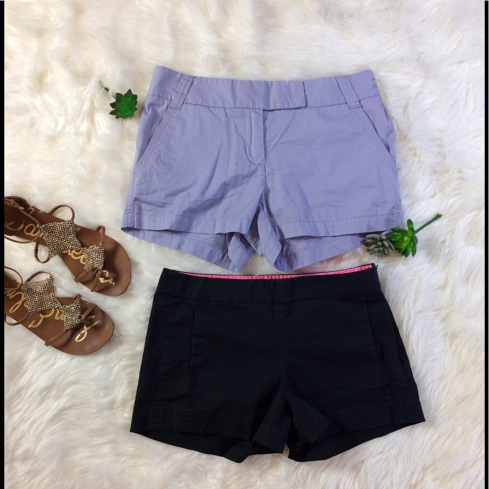 💥SOLD💥 J.Crew Bundle!! 2 Shorts Purple and Black