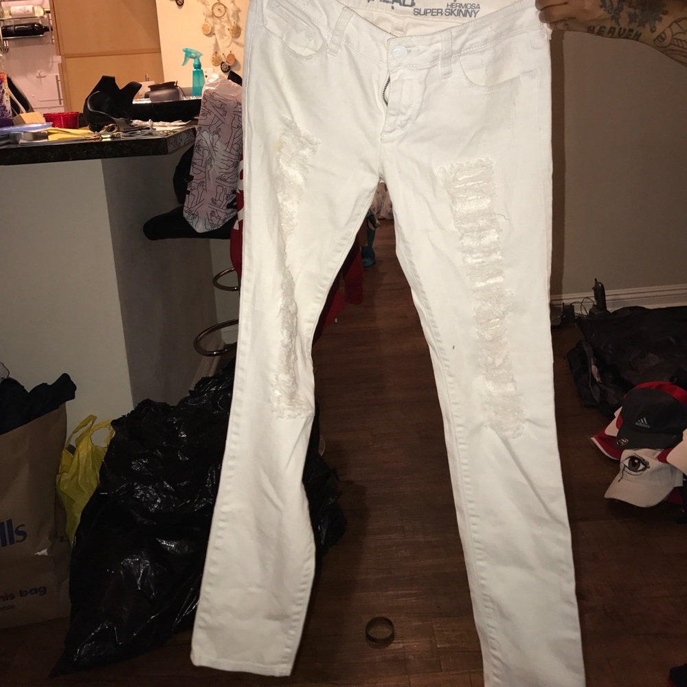 White jeans