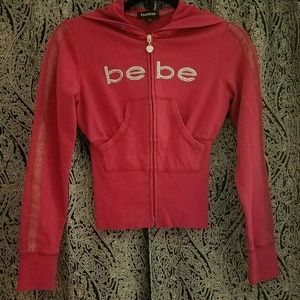 Bebe Hooded Sweater Jacket