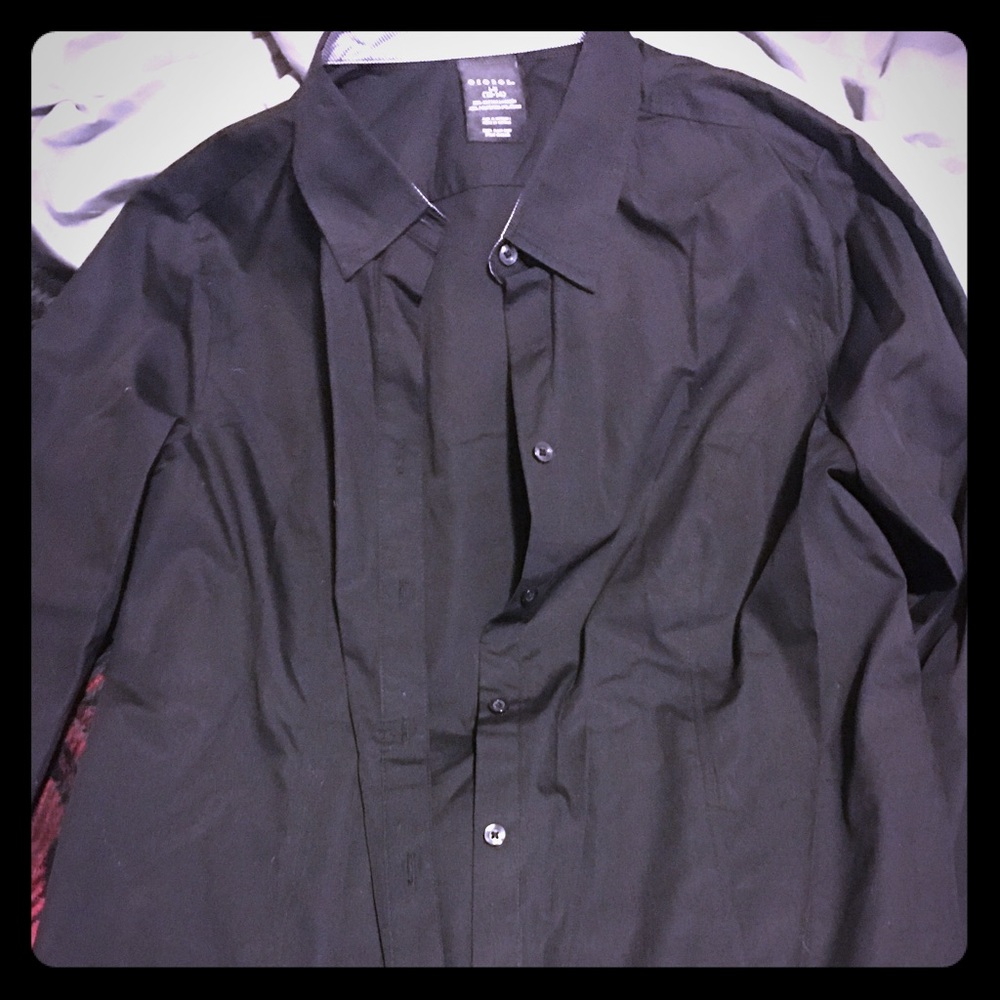Black long sleeve button up