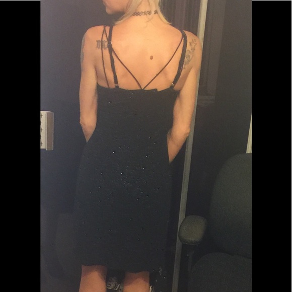 Cute Black Sparkling Cocktail Dress😍 - Picture 3 of 4