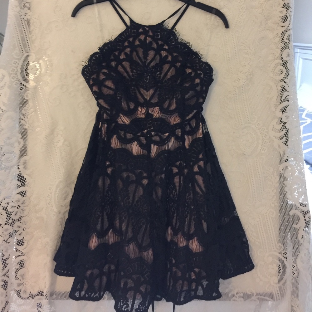 Glamorous halter dress