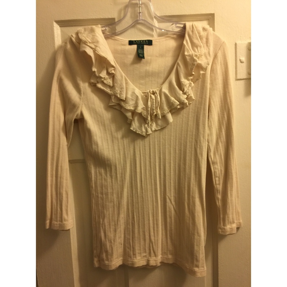 Lauren Ralph Lauren Ruffle tie blouse