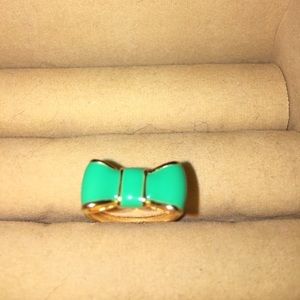 Kate Spade "Take A Bow" Ring (Kelly Green)