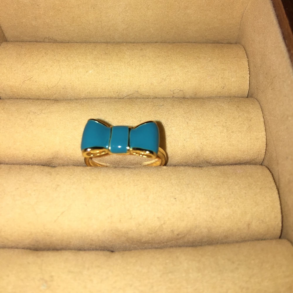 Kate Spade "Take A Bow" Ring (Teal)