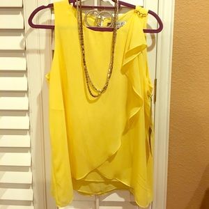 J Lo for Kohl's buttercup colored tunic