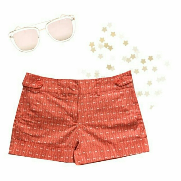• {NY & Co} Orange Soda Tab Shorts - Picture 2 of 7