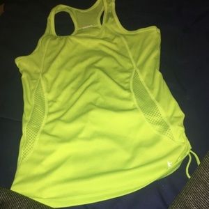 Neon yellow green activewear tank top worn once.