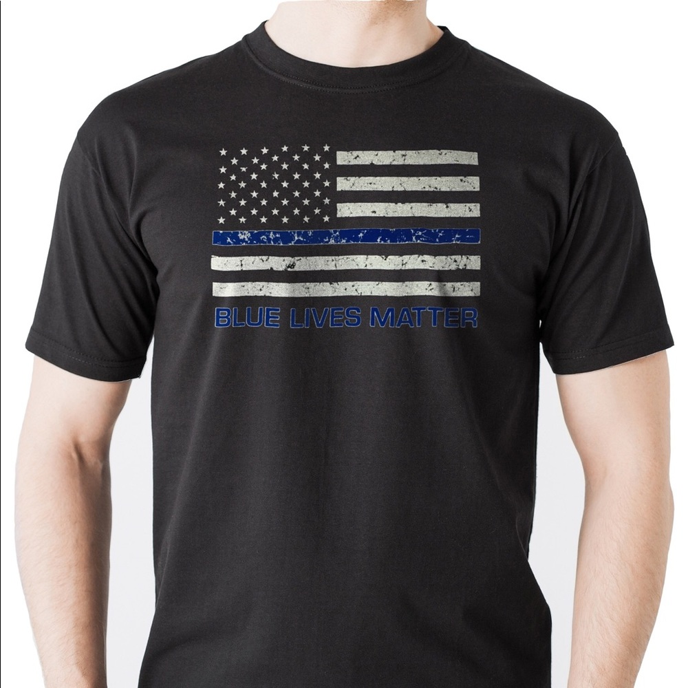 BRAND NEW  Blue Lives Matter Men's T-Shirt