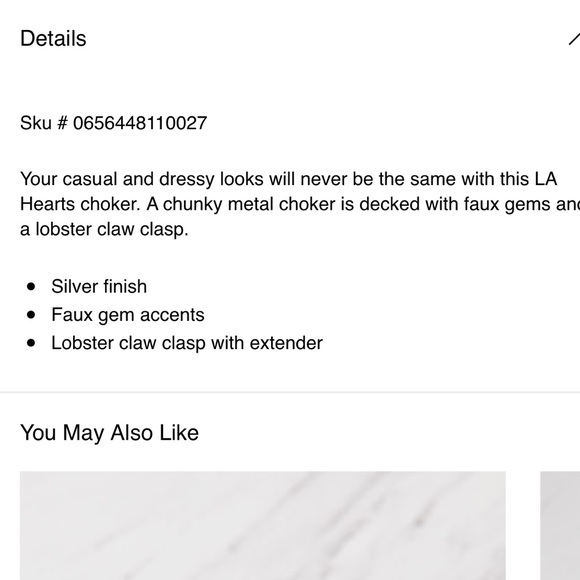 SILVER CHOCKER NECKLACE - Picture 3 of 6