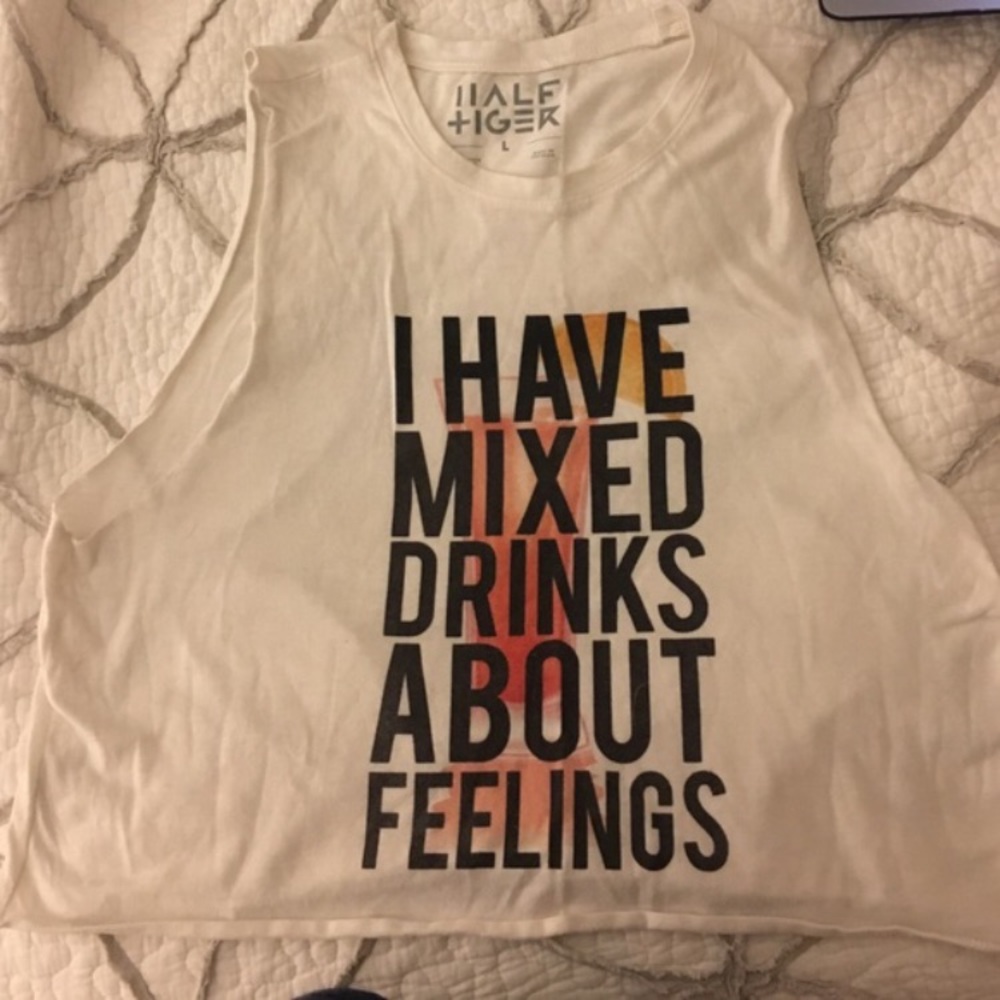 Graphic tee--crop top