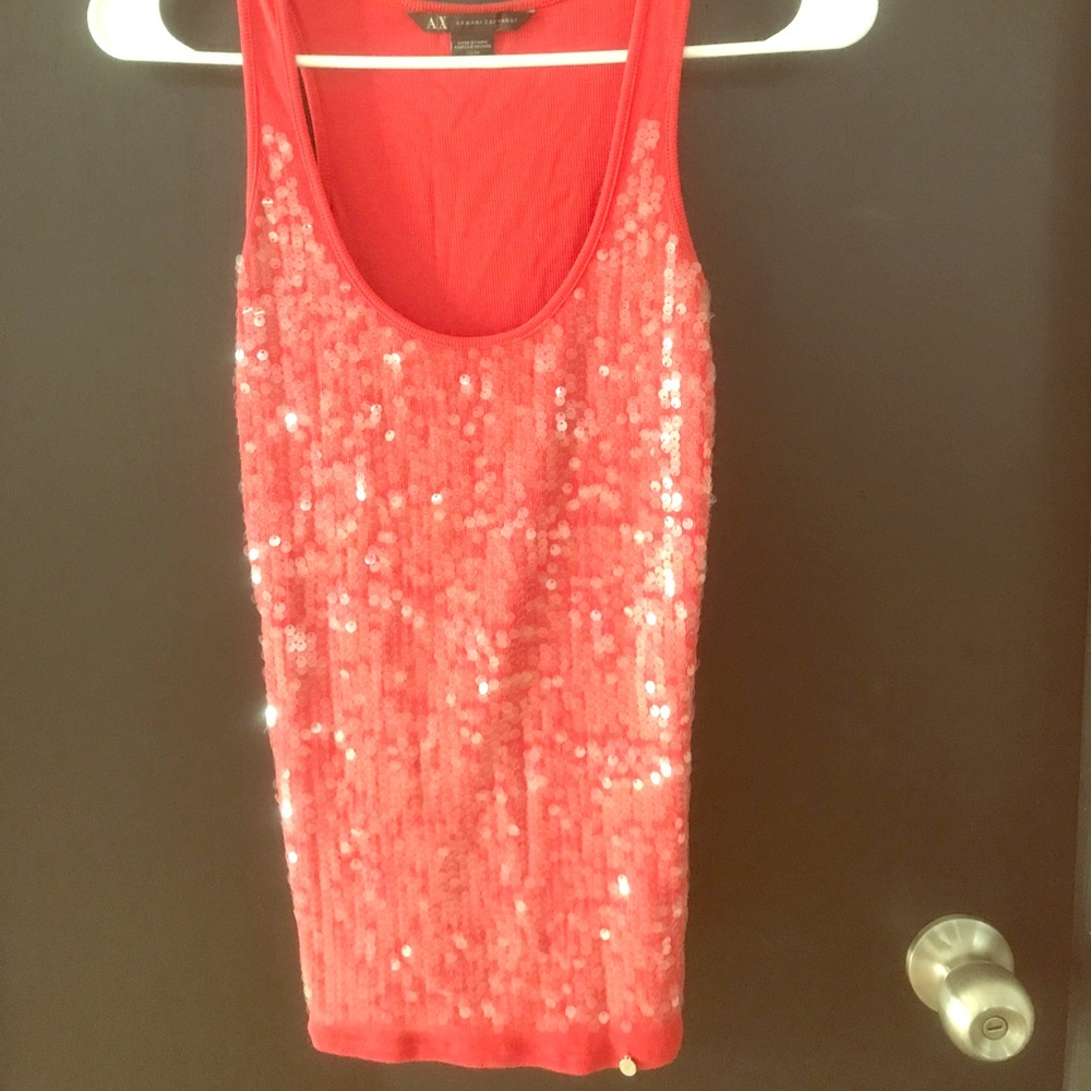 Armani exchange coral top