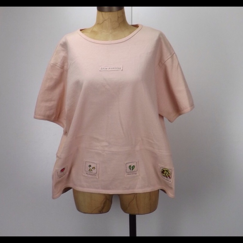 vintage 80s women's shirt short sleeve pullover